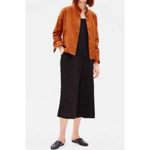 Eileen Fisher Rust Organic Cotton Chore Coat